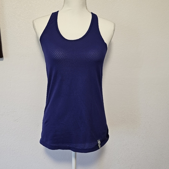 Under Armour Purple and Grey Mesh Running Razorback Tank Top Women's Size Small - Picture 7 of 7